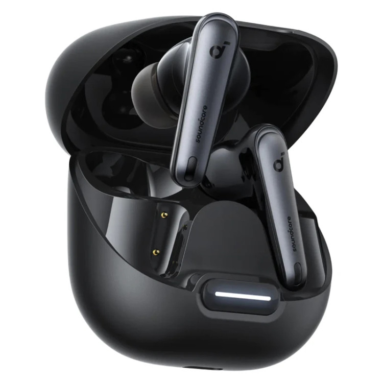 هدفون بلوتوثی انکر مدل Soundcore Liberty 4 NC با نویز کنسلینگ فعال (ANC)، درگاه شارژ USB Type-C، پشتیبانی از فرمان لمسی، مقاوم در برابر پاشش آب
