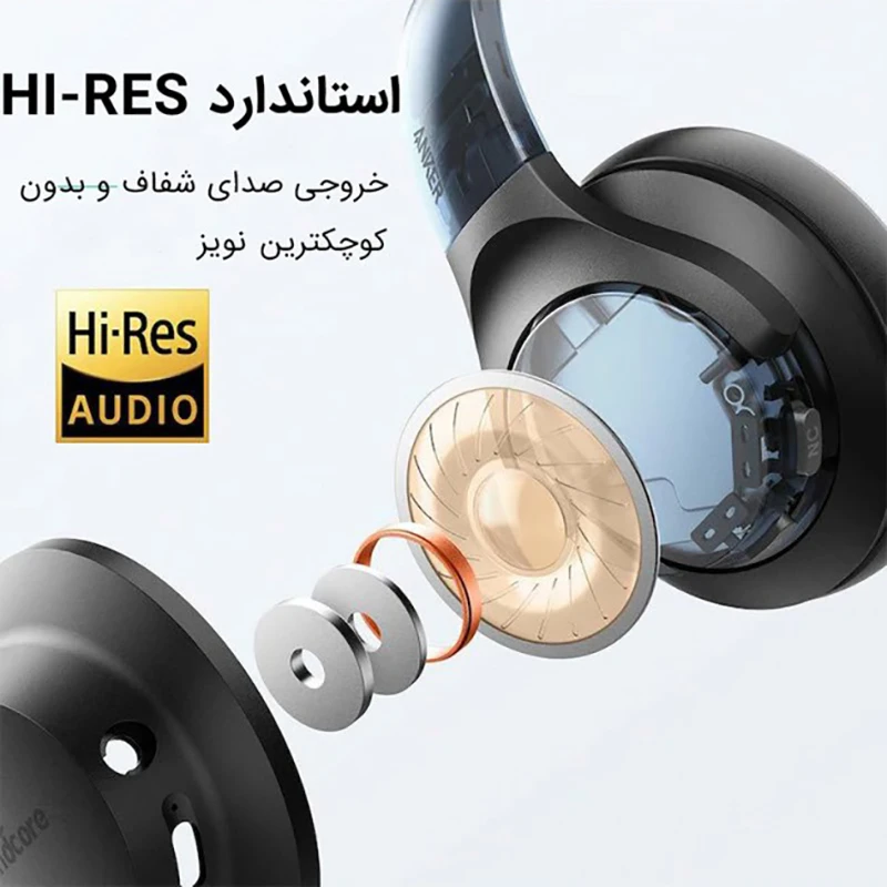 هدفون بلوتوثی انکر مدل SoundCore Life Q20، بلوتوث 5.0، حذف نویز فعال، صدای Hi-Res Audio، درایورهای 40 میلیمتری و قابلیت تقویت باس