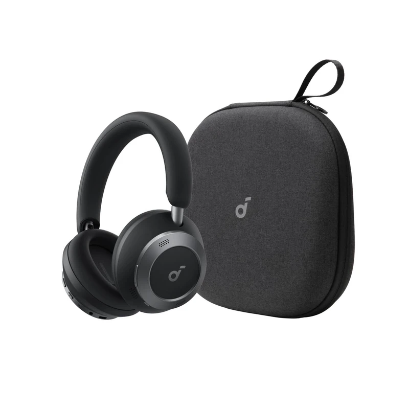 هدفون روگوشی با درایور 40 میلیمتری انکر مدل Space One Pro، دارای نویز کنسلینگ فعال (ANC)، عمر باتری تا 60 ساعت و اتصال دوگانه