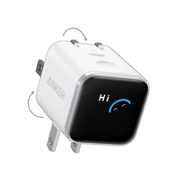 شارژر دیواری 45 وات انکر مدل A121D، اتصال دو پین اروپایی، درگاه خروجی USB-C، دارای قابلیت شارژ سریع و شارژ ایمن، تکنولوژی شارژ PD و PPS