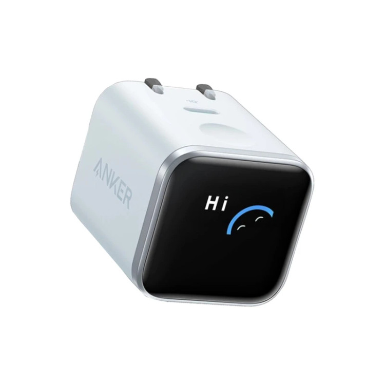 شارژر دیواری 45 وات انکر مدل A121D، اتصال دو پین اروپایی، درگاه خروجی USB-C، دارای قابلیت شارژ سریع و شارژ ایمن، تکنولوژی شارژ PD و PPS