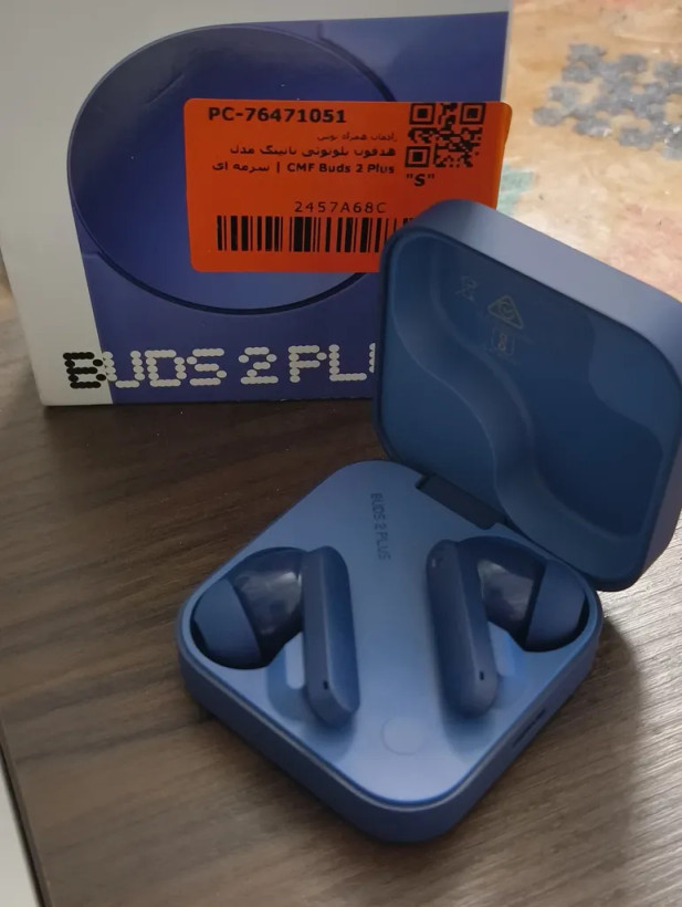 هدفون بلوتوثی توگوشی ناتینگ مدل CMF Buds 2 Plus با نویز کنسلینگ فعال تطبیقی، 6 میکروفون، درایور 12 میلیمتری، پشتیبانی از LDAC و Hi-Res Audio، شارژدهی تا 61 ساعت با کیس و گواهی IP55