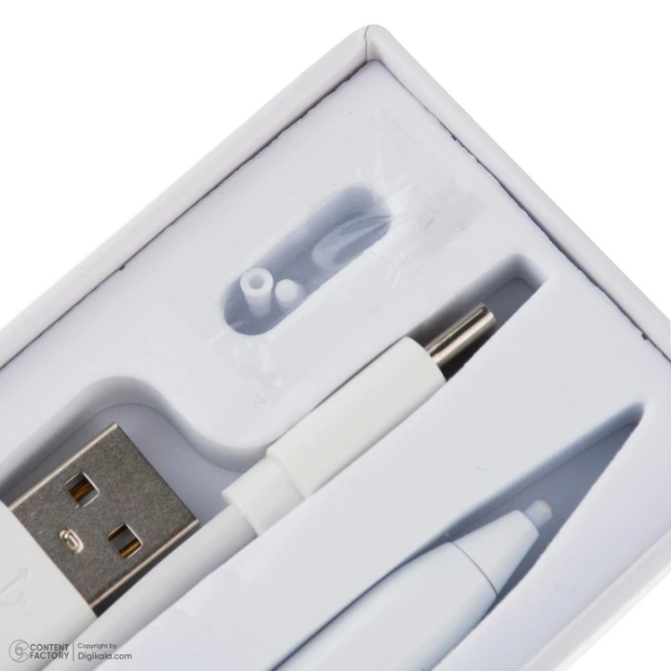 قلم لمسی مک دودو مدل PN-066 مناسب برای تبلتهای اپل مدل iPad 2018 و جدیدتر، گوشیهای iPhone و تبلتهای اندرویدی، دارای Palm Rejection، یک کلید عملکردی، باتری داخلی 130 میلیآمپر ساعتی و اتصال مغناطیسی