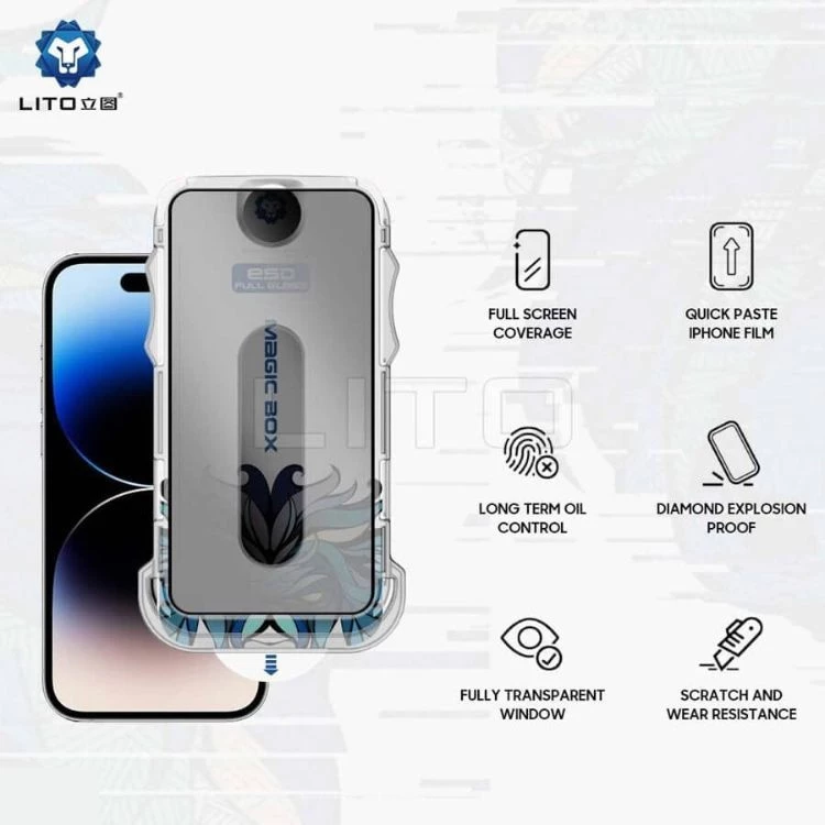 محافظ صفحه نمایش گوشی لیتو مدل پرایوسی مناسب اپل iPhone 18 Pro Max